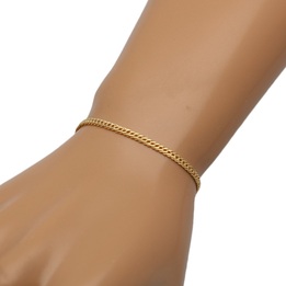Bransoletka złota rombo 21cm 2.8mm złoto 585