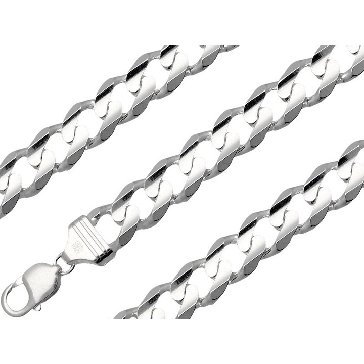 Bransoletka srebrna pancerka 24cm 12,7mm 925
