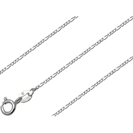 Łańcuszek srebrny figaro 45cm 1.2mm 925