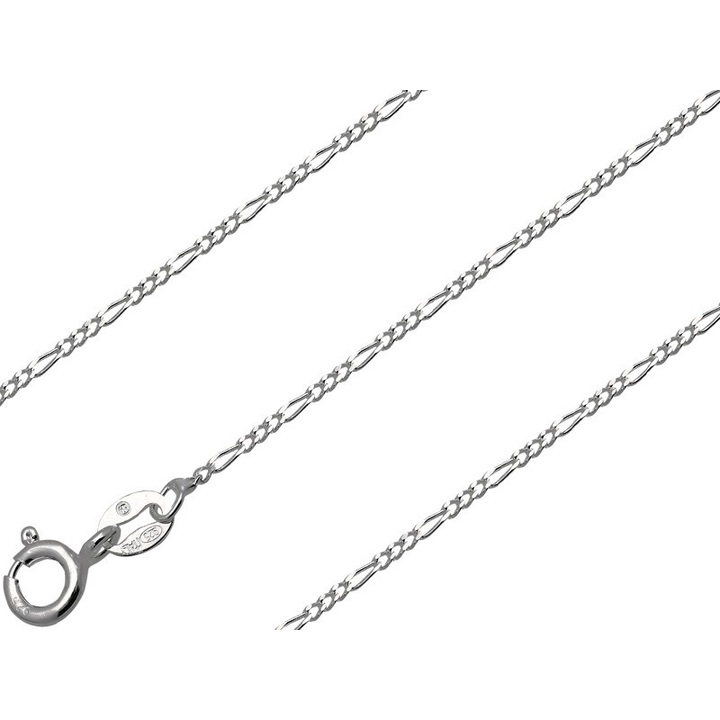 Łańcuszek srebrny figaro 45cm 1.2mm 925