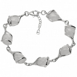 Bransoletka srebrna 19-22cm...