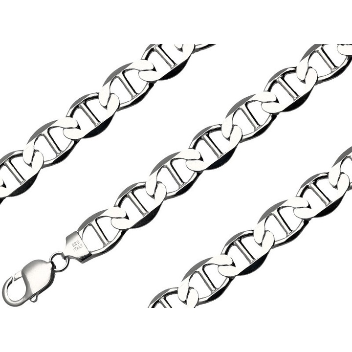 Bransoletka srebrna żyletka 23cm 12mm 925