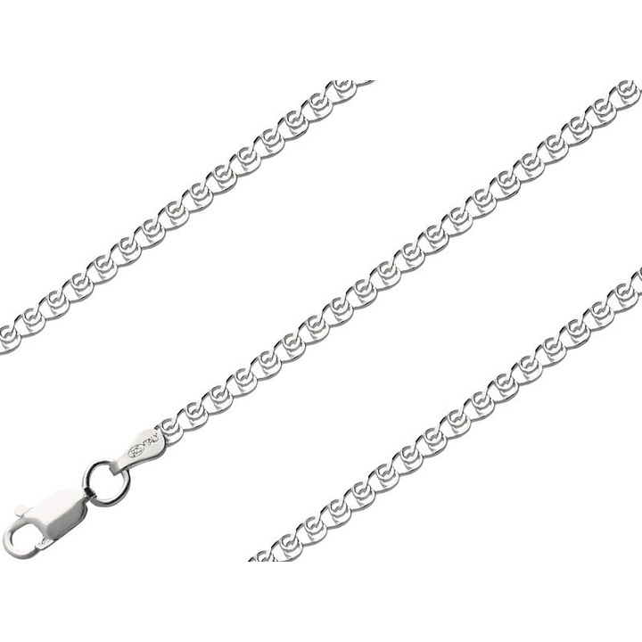 Bransoletka srebrna Love 18cm 2.6mm 925