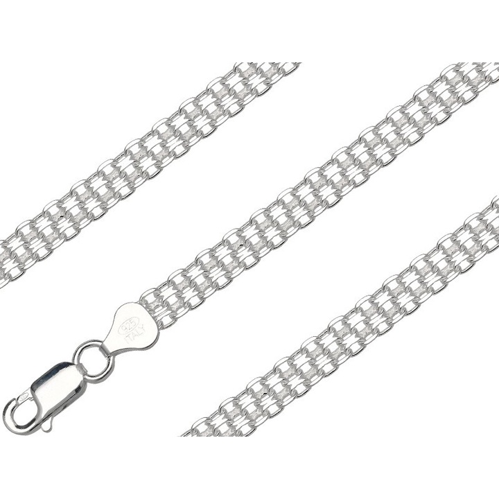 Łańcuszek srebrny bismark 45cm 5.8mm 925