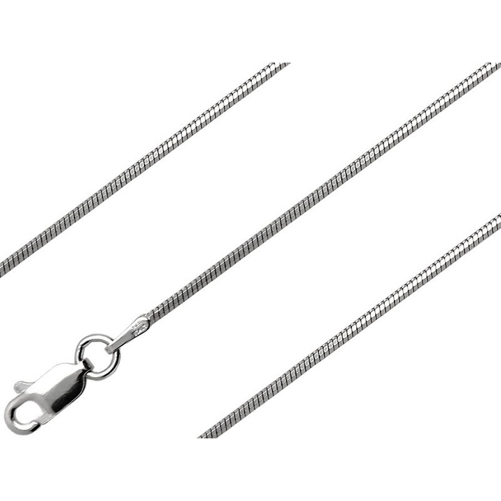 Łańcuszek srebrny żmijka linka 40cm 1.2mm 925