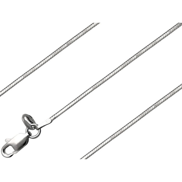 Łańcuszek srebrny żmijka linka 40cm 1.3mm 925
