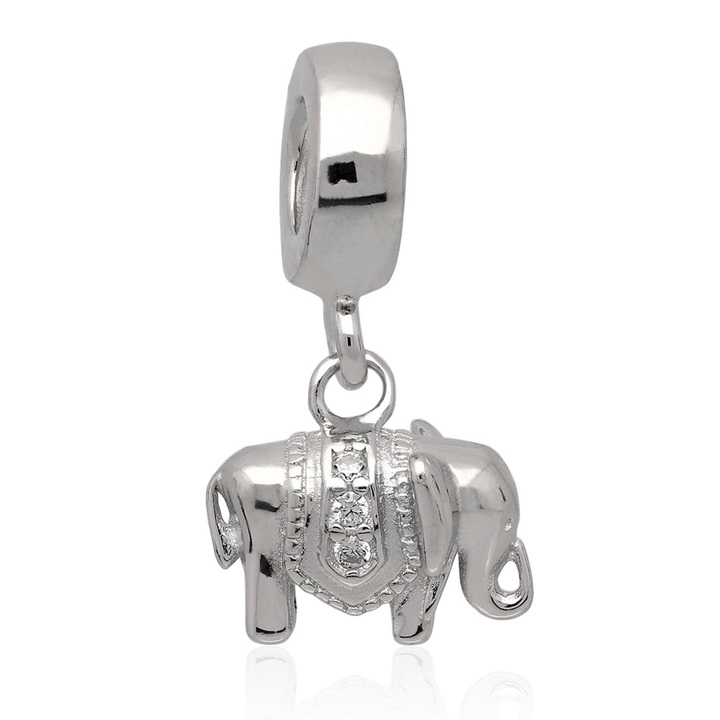 Wisiorek srebrny modułowy beads słoń pr.925
