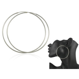 Kolczyki srebrne kółka 60mm koła srebro 925