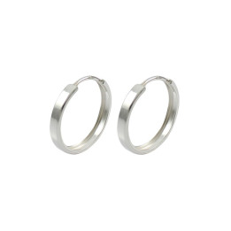 Kolczyki srebrne kółka rynny 20mm koła srebro 925