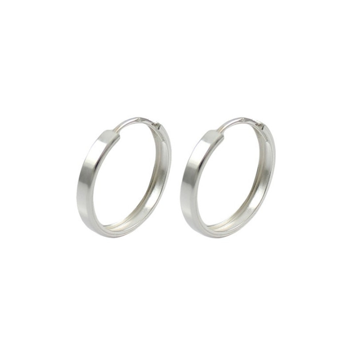 Kolczyki srebrne kółka rynny 20mm koła srebro 925