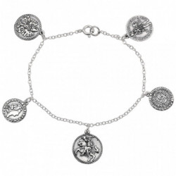 Bransoletka srebrna 19cm...