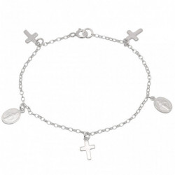 Bransoletka srebrna 19cm...