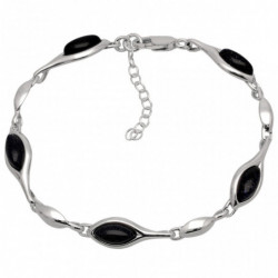 Bransoletka srebrna z nocą...