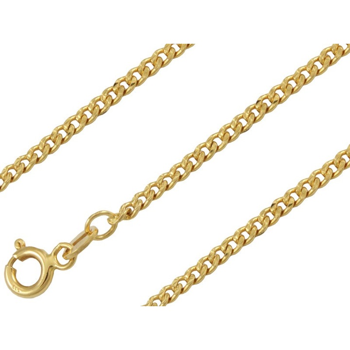 Bransoletka złota pancerka 19cm grawerowana 2.3mm