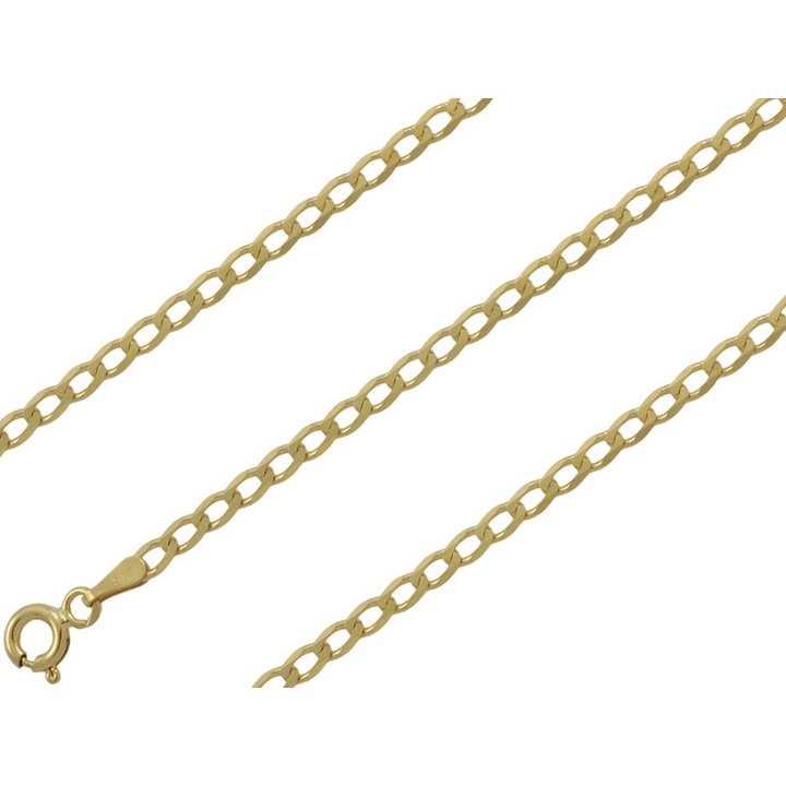 Łańcuszek złoty pancerka 55cm 2.3mm złoto pr.585