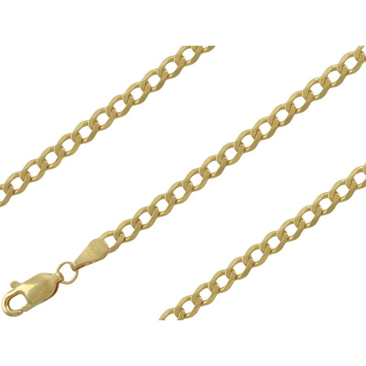 Łańcuszek złoty pancerka 55cm 3mm złoto pr.585
