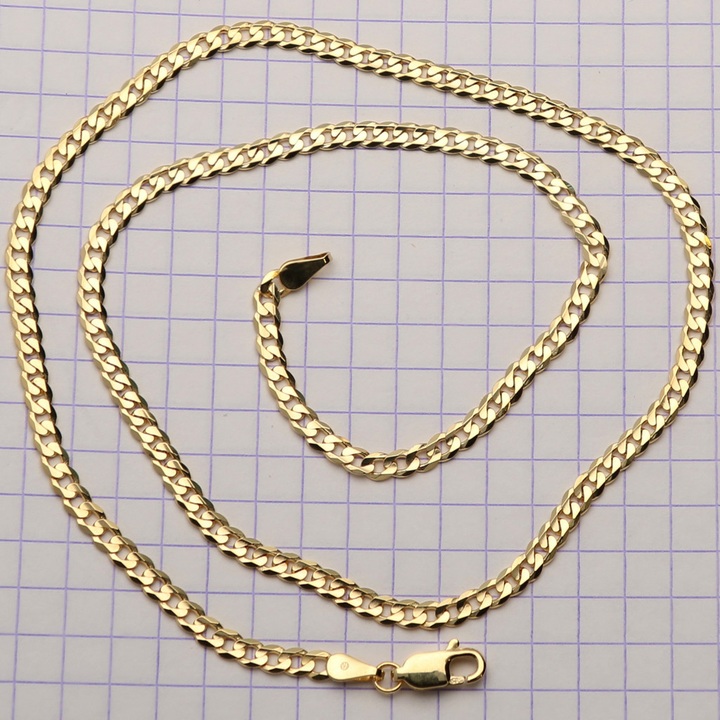 Łańcuszek złoty pancerka 50cm 3.1mm złoto pr.585