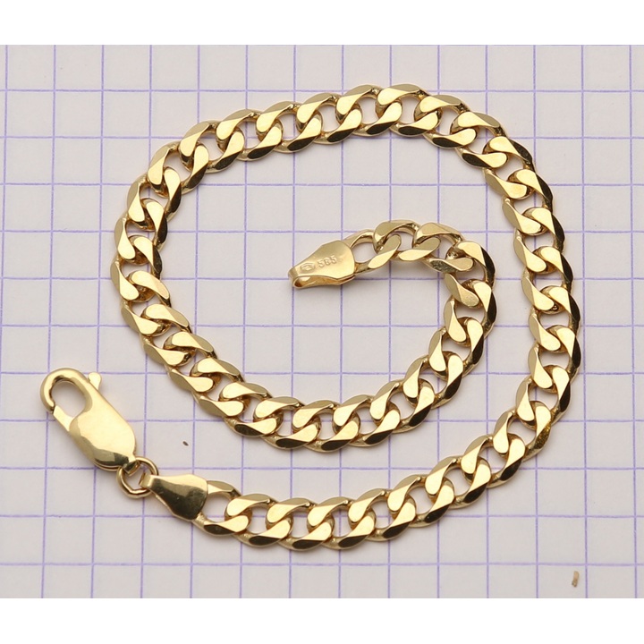Bransoletka złota pancerka 21cm 5.5mm złoto pr.585