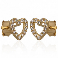 Kolczyki złote serca z...