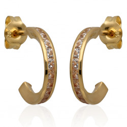 Kolczyki koła z cyrkoniami...