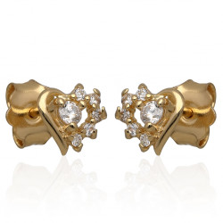 Kolczyki złote serca z...