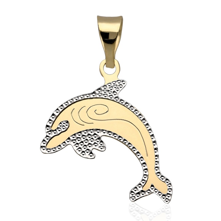 Wisiorek złoty delfin złoto pr.585