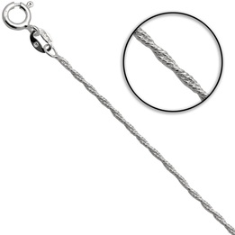 Łańcuszek srebrny Kordel 55cm 1.3mm 925