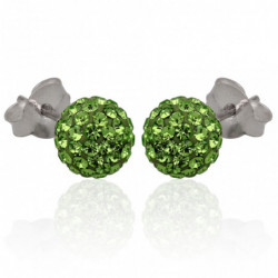 Kolczyki shamballa kule...