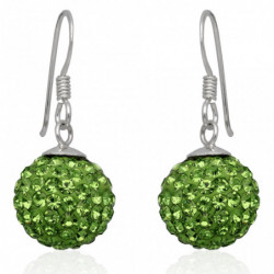 Kolczyki shamballa kule...