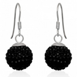 Kolczyki shamballa kule...