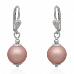 Kolczyki różowe perełki...