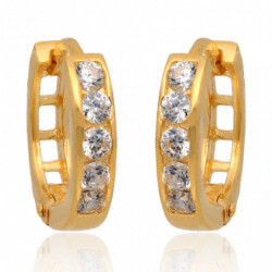 Kolczyki złote koła na...