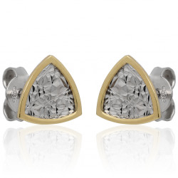 Kolczyki diamentowane białe...