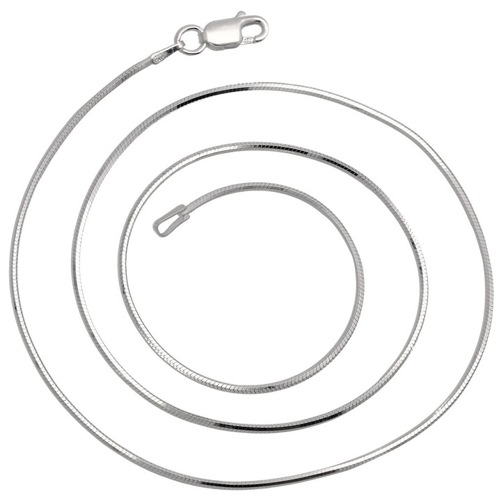 Łańcuszek srebrny żmijka linka 45cm 1.1mm 925