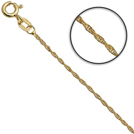 Łańcuszek złoty kordel 42cm 1.2mm złoto pr.585