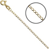 Łańcuszek złoty pancerka 45cm 1.6mm złoto 585