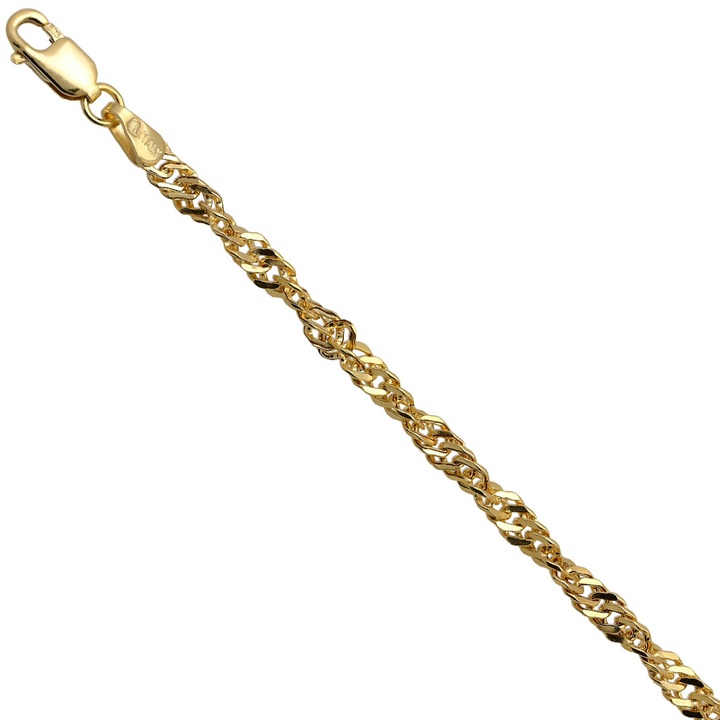 Łańcuszek złoty singapur 50cm 2.6mm złoto 585