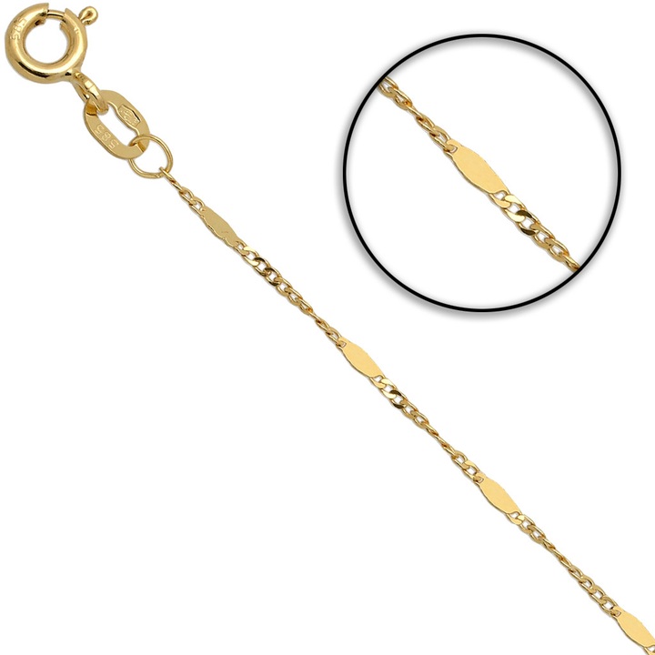 Łańcuszek singapur z blaszką 45cm 1.1mm pr.585