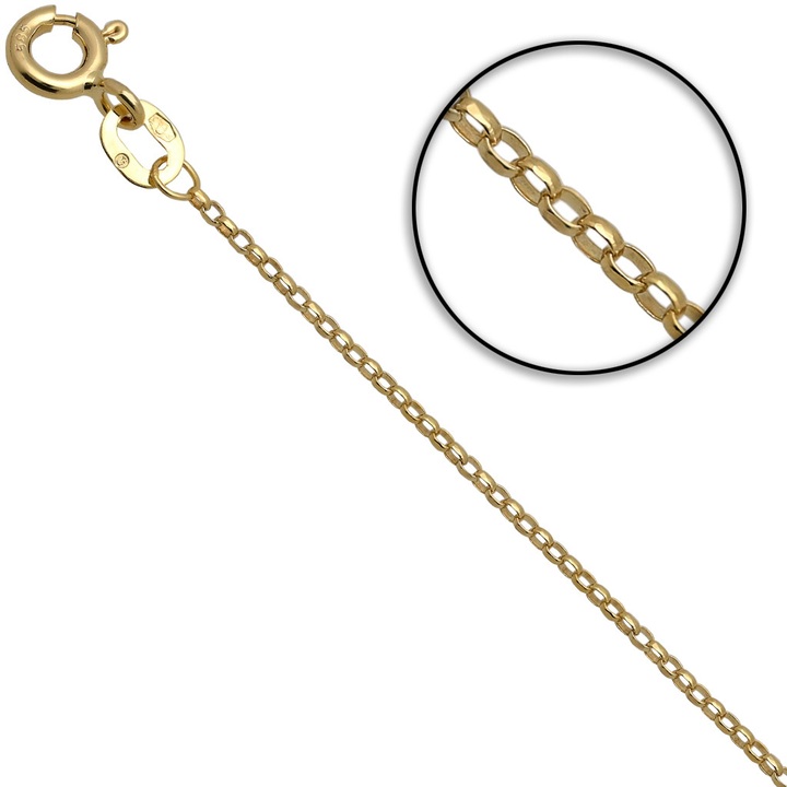 Łańcuszek złoty rolo 42cm 1mm złoto 585