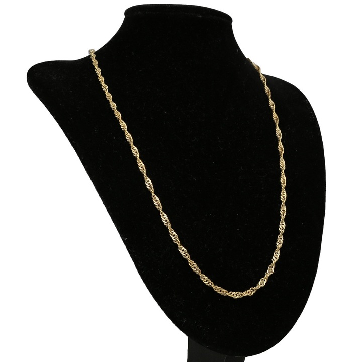 Łańcuszek złoty singapur 50cm 2.6mm złoto 585