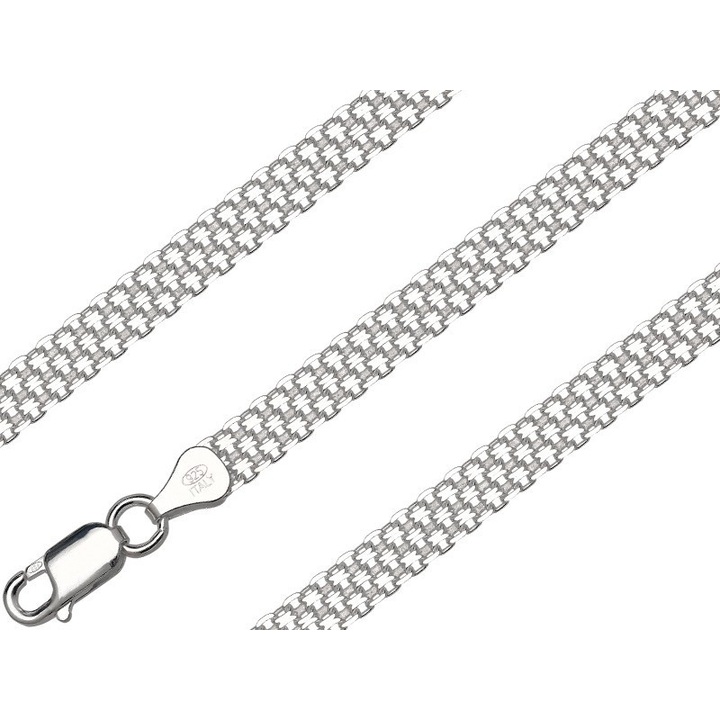 Łańcuszek srebrny bismark 45cm 5.7mm 925
