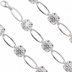 Bransoletka srebrna z...