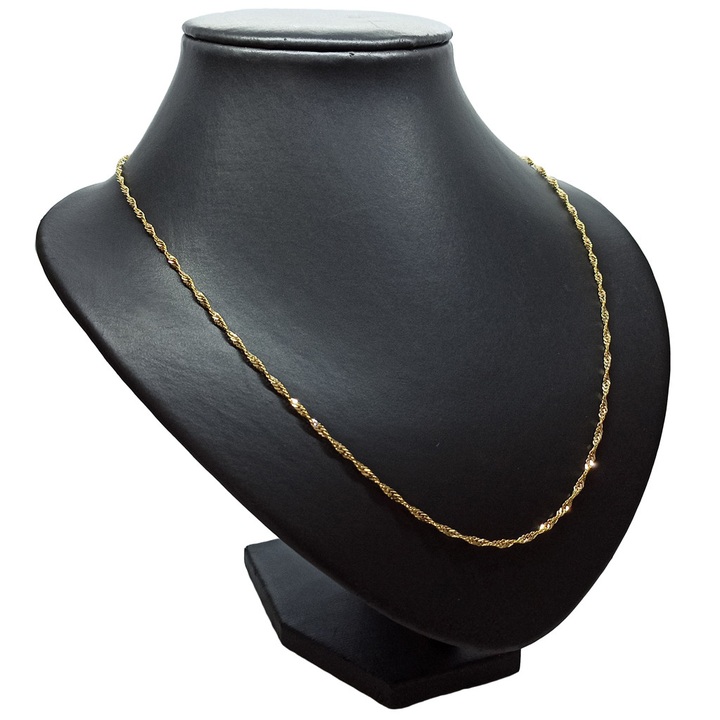 Łańcuszek złoty singapur 60cm 2.4mm złoto pr.585