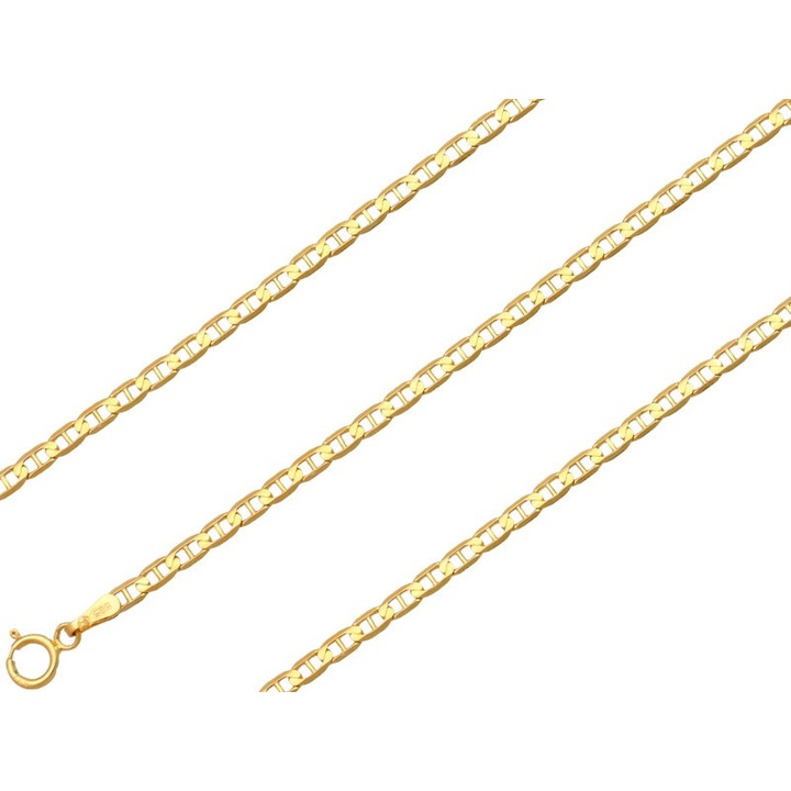 Łańcuszek złoty żyletka 40cm 2.4mm złoto pr.585