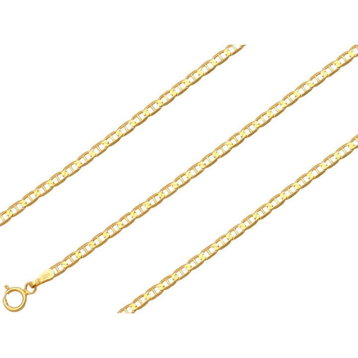 Łańcuszek złoty żyletka 45cm 2.4mm złoto pr.585