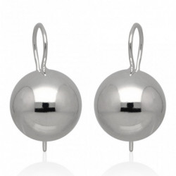 Kolczyki srebrne półkule...