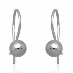 Kolczyki srebrne kule kulki...