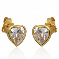 Kolczyki złote serca z...