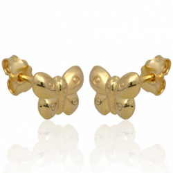 Kolczyki złote motylki...
