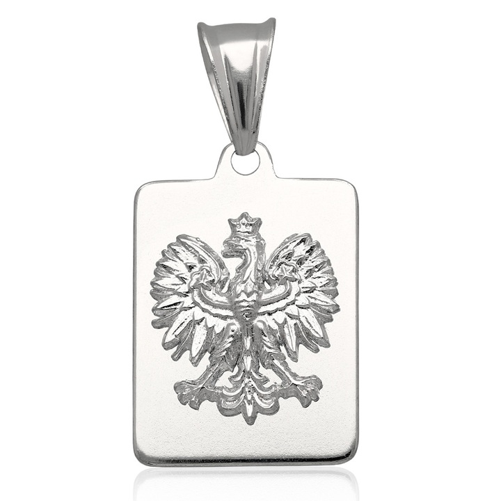 Wisiorek męski zawieszka orzełek na blaszce srebro pr.925